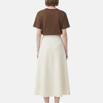 T-shirt in Cotone Marrone