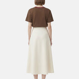 T-shirt in Cotone Marrone