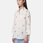 Blusa in Cotone Beige