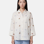 Blusa in Cotone Beige