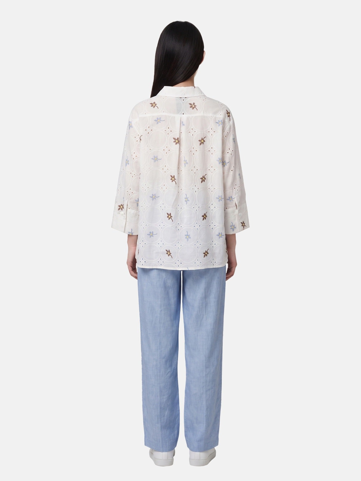 Blusa in Cotone Beige