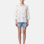Blusa in Cotone Bianco