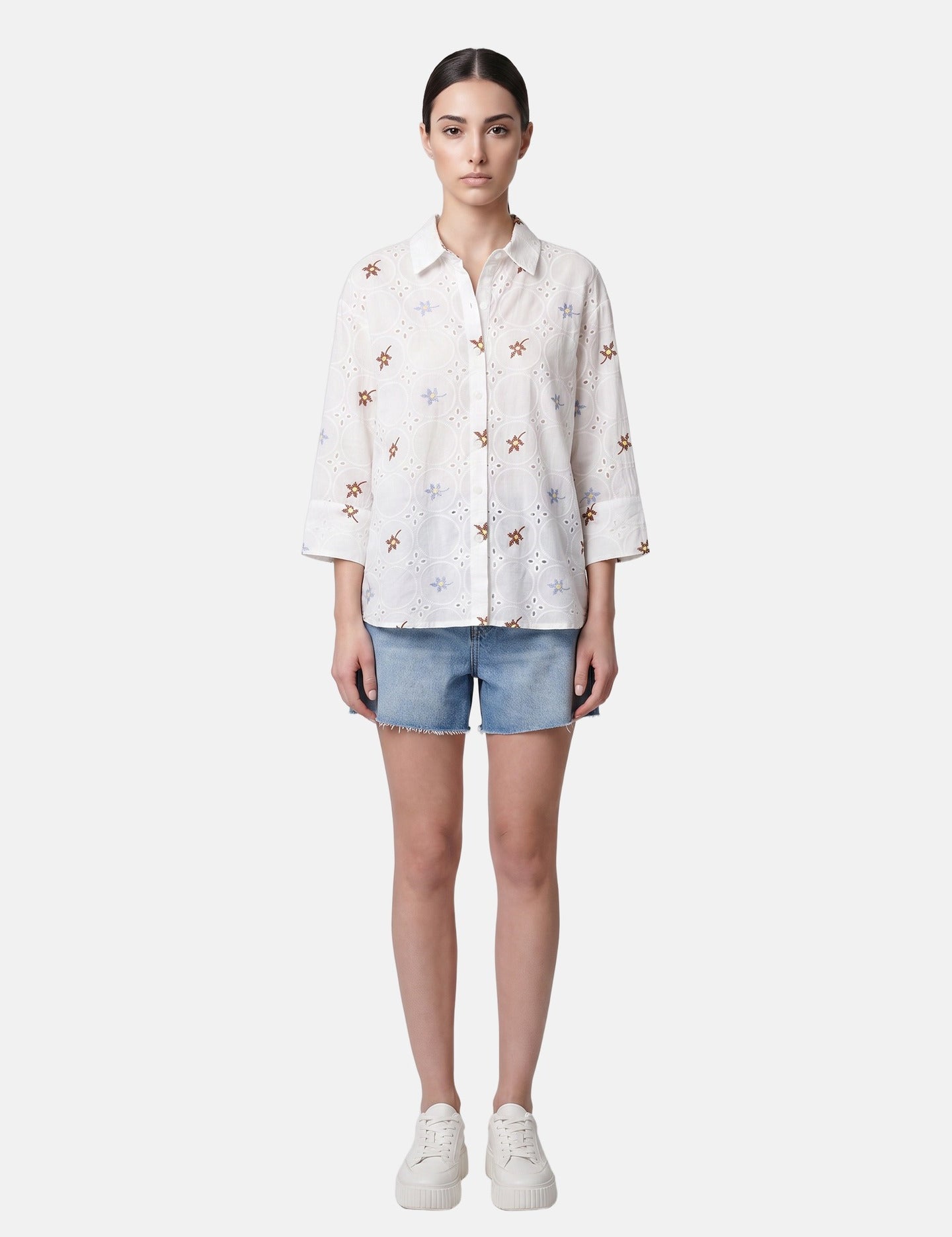 Blusa in Cotone Bianco