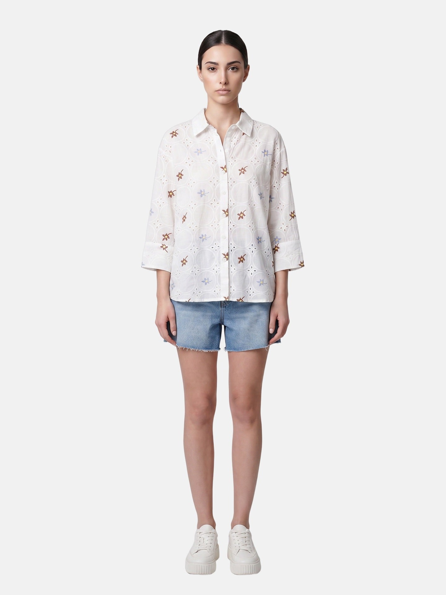 Blusa in Cotone Bianco