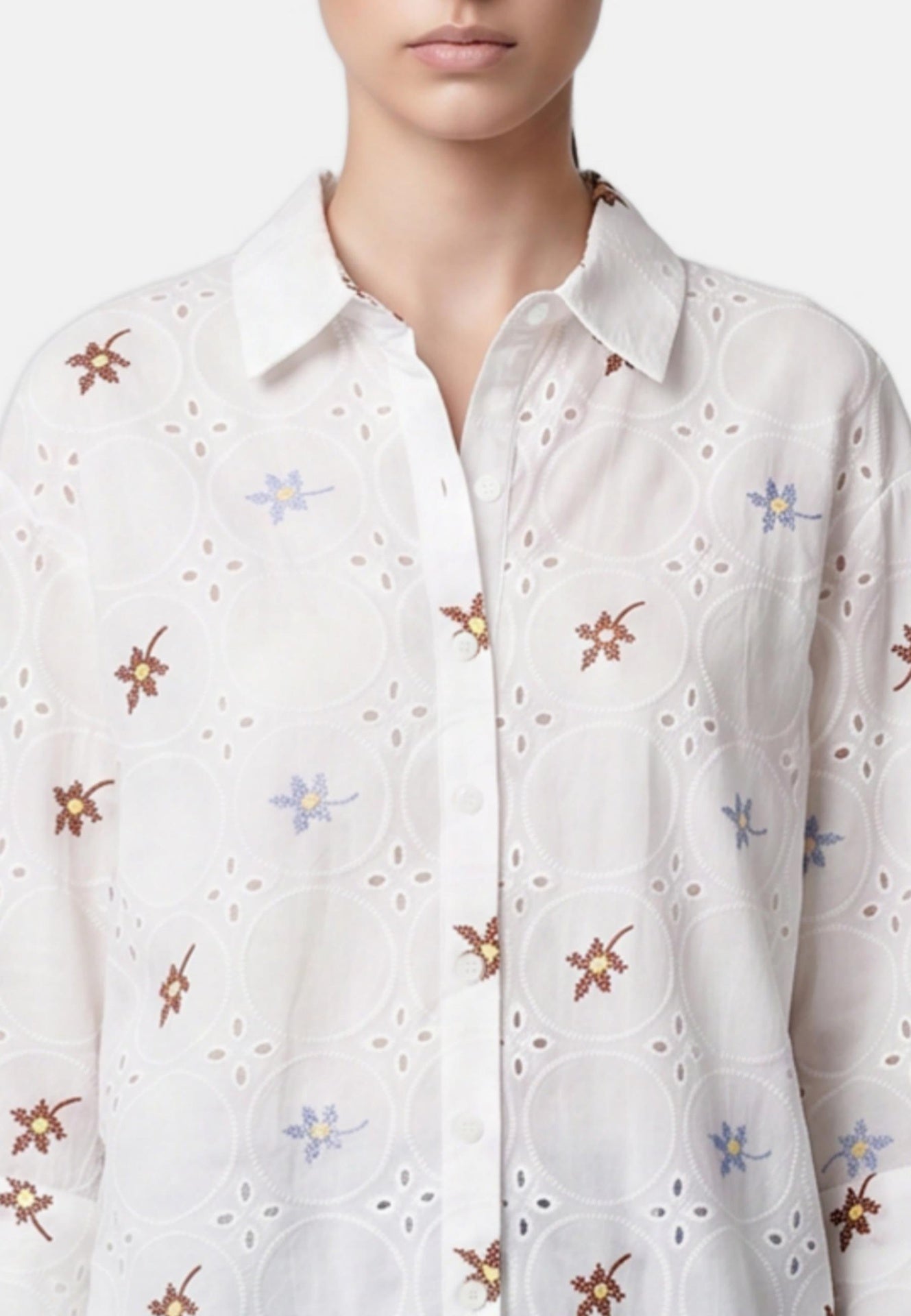 Blusa in Cotone Bianco