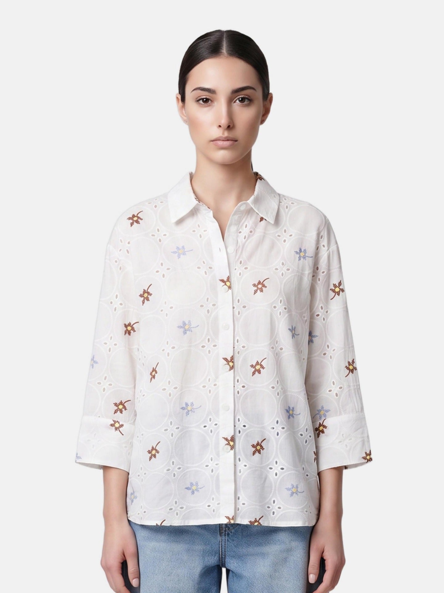 Blusa in Cotone Bianco