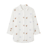 Blusa in Cotone Bianco