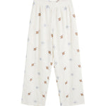 Pantaloni in Cotone Beige