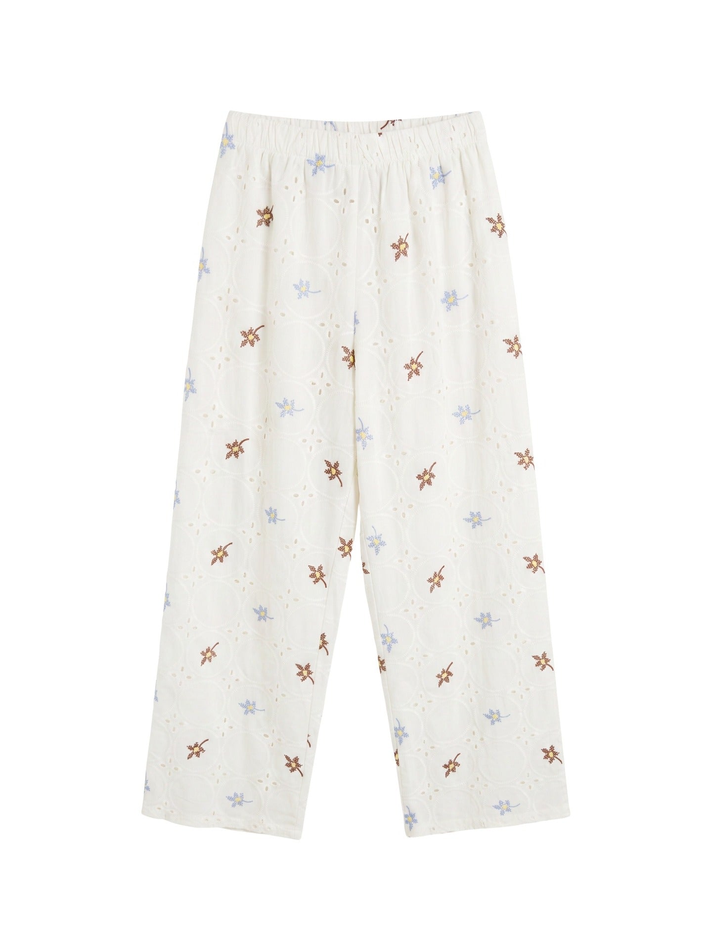 Pantaloni in Cotone Beige