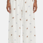 Pantaloni in Cotone Beige