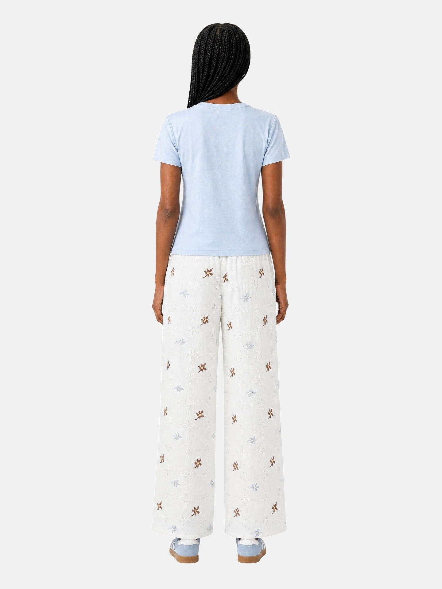 Pantaloni in Cotone Bianco