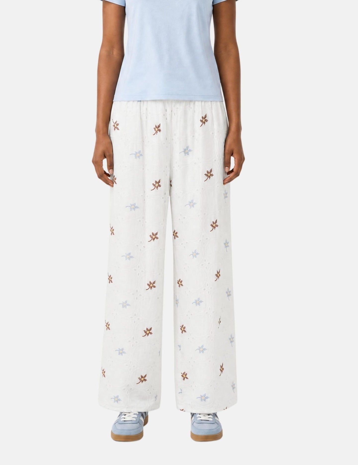 Pantaloni in Cotone Bianco