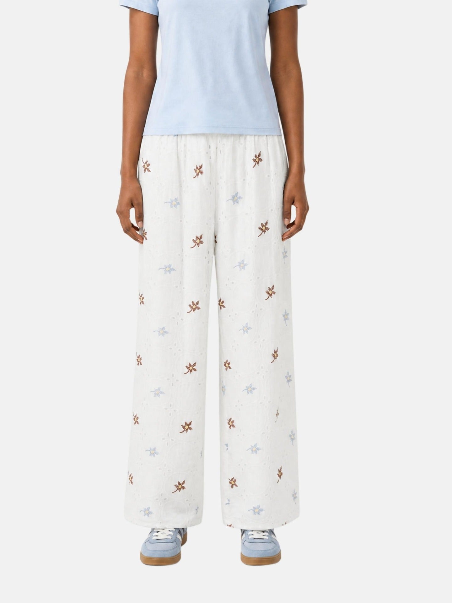 Pantaloni in Cotone Bianco