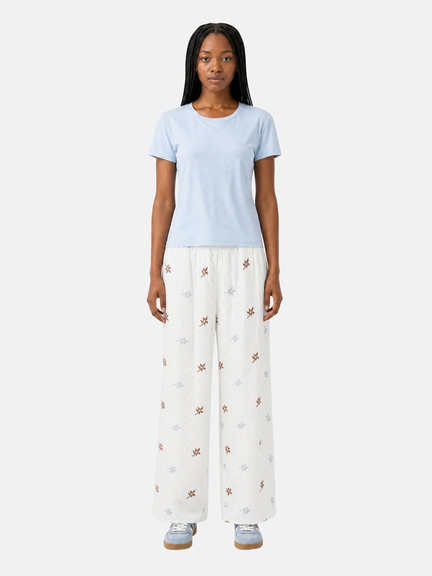 Pantaloni in Cotone Bianco