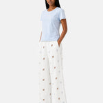 Pantaloni in Cotone Bianco