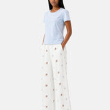 Pantaloni in Cotone Bianco