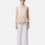 Blusa in 86 Lyocell 14 Poliestere Beige