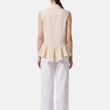 Blusa in 86 Lyocell 14 Poliestere Beige