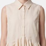 Blusa in 86 Lyocell 14 Poliestere Beige