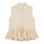 Blusa in 86 Lyocell 14 Poliestere Beige