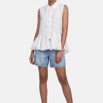 Blusa in 86 Lyocell 14 Poliestere Bianco