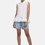 Blusa in 86 Lyocell 14 Poliestere Bianco