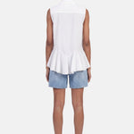 Blusa in 86 Lyocell 14 Poliestere Bianco