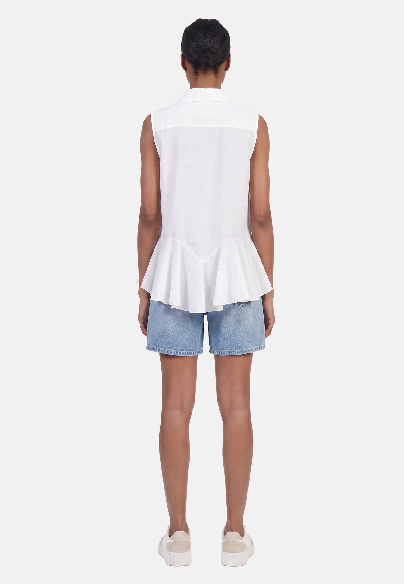 Blusa in 86 Lyocell 14 Poliestere Bianco
