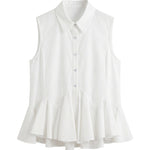 Blusa in 86 Lyocell 14 Poliestere Bianco