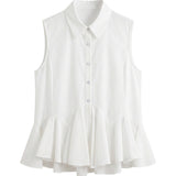 Blusa in 86 Lyocell 14 Poliestere Bianco