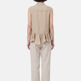 Blusa in 86 Lyocell 14 Poliestere Cammello