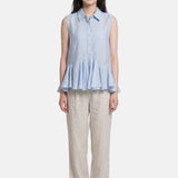 Blusa in 86 Lyocell 14 Poliestere Blu