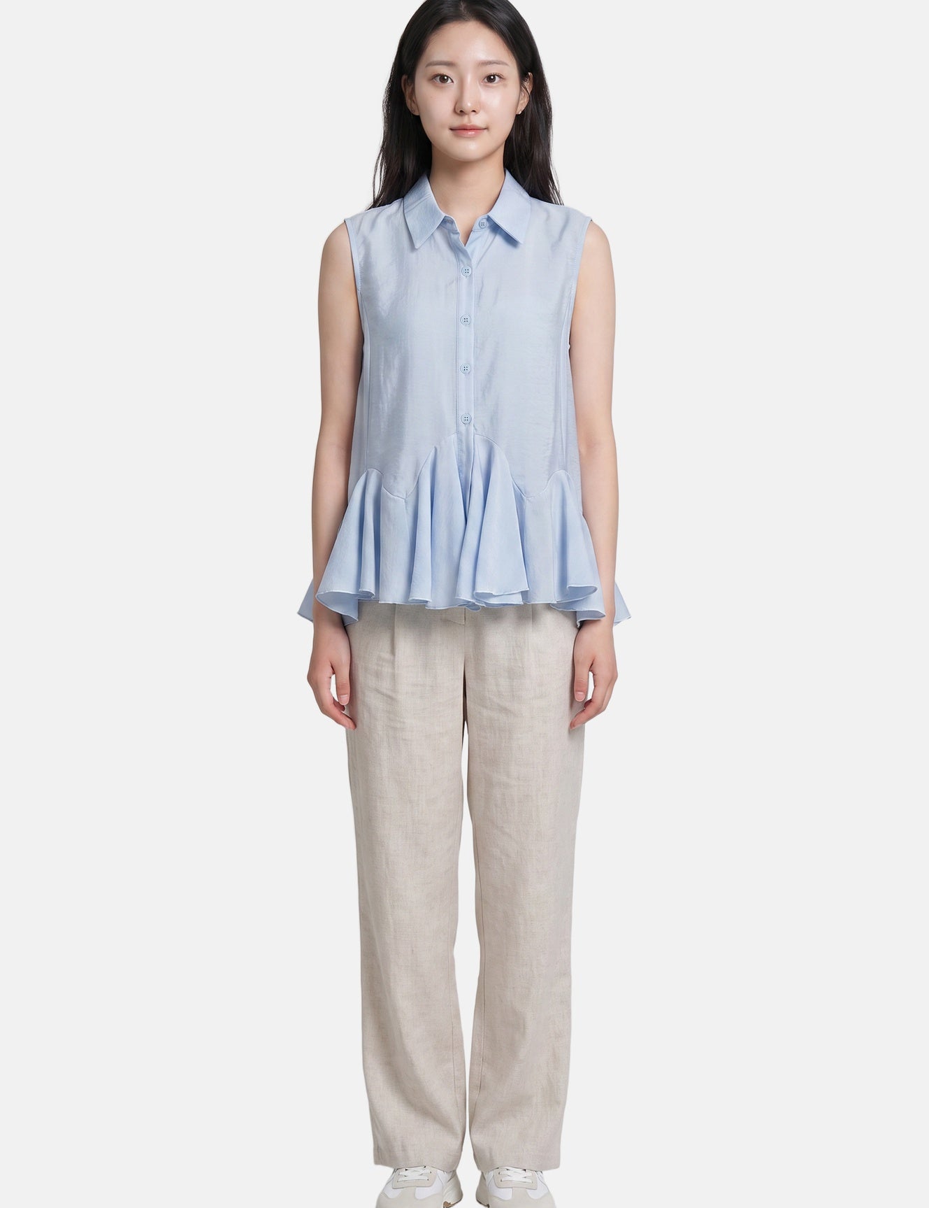 Blusa in 86 Lyocell 14 Poliestere Blu