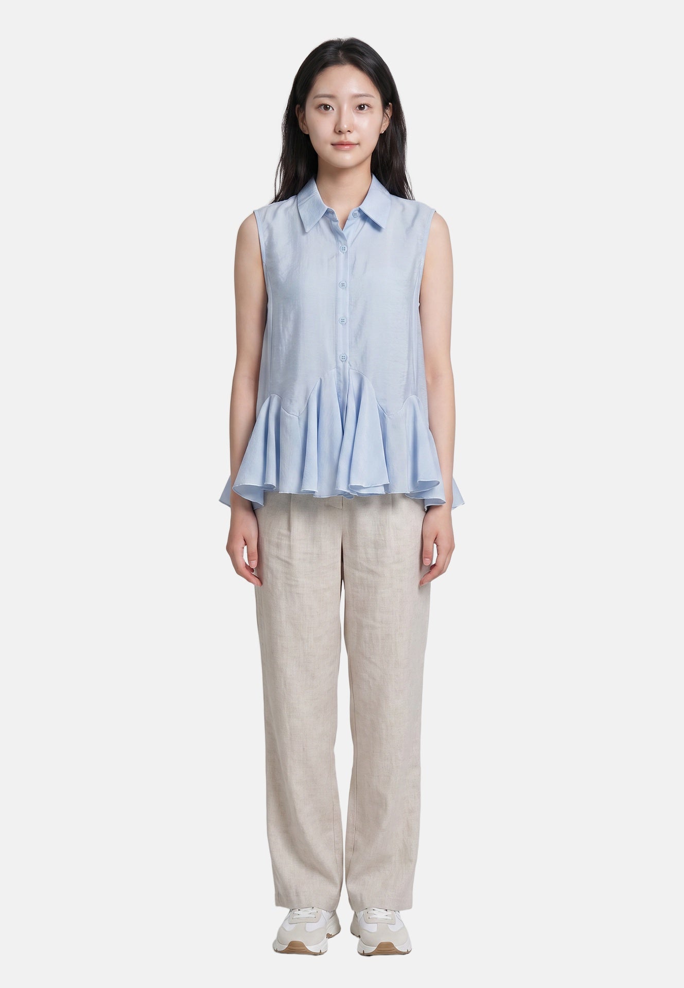 Blusa in 86 Lyocell 14 Poliestere Blu