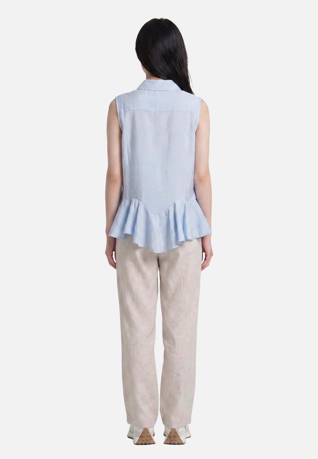 Blusa in 86 Lyocell 14 Poliestere Blu
