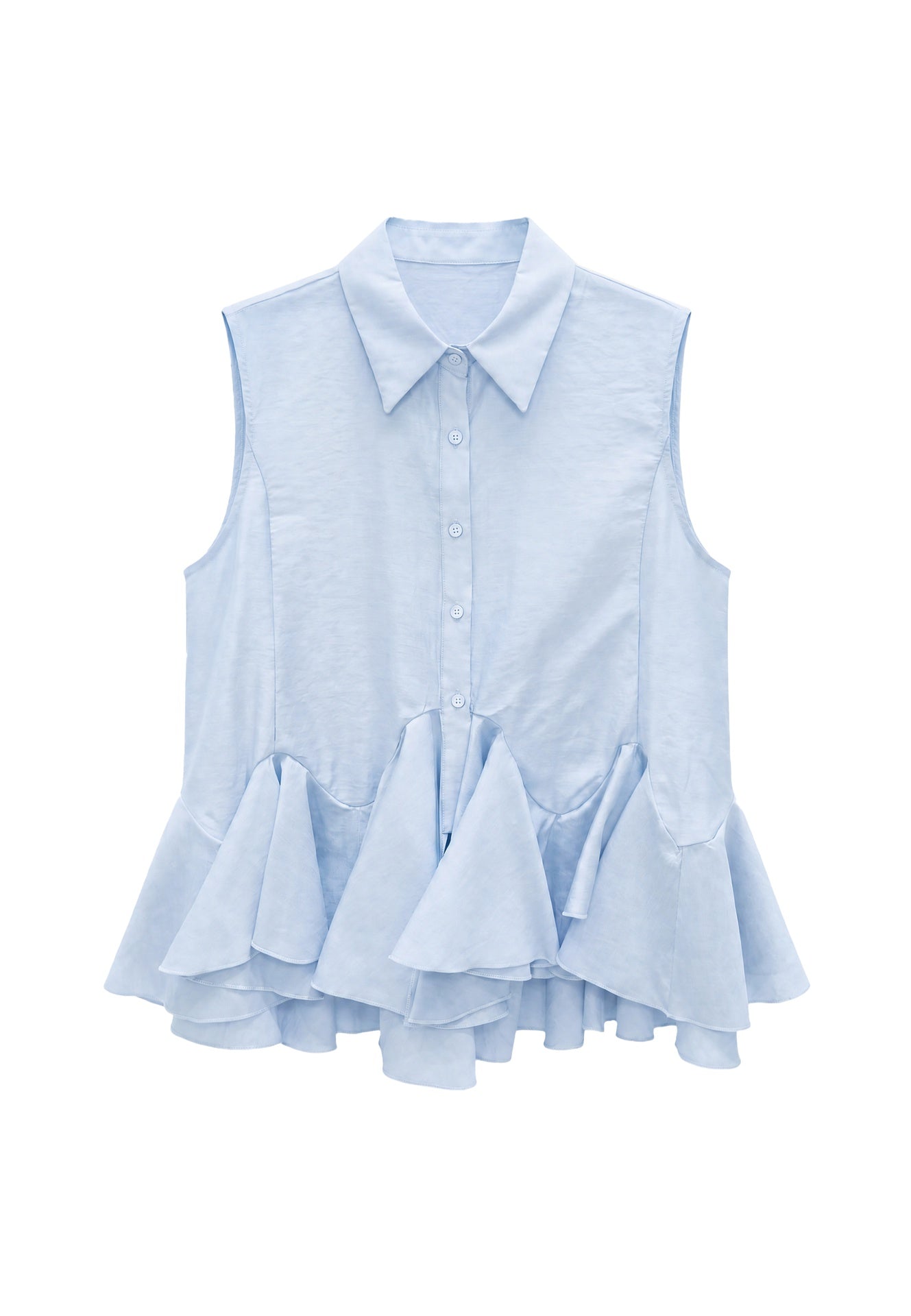 Blusa in 86 Lyocell 14 Poliestere Blu