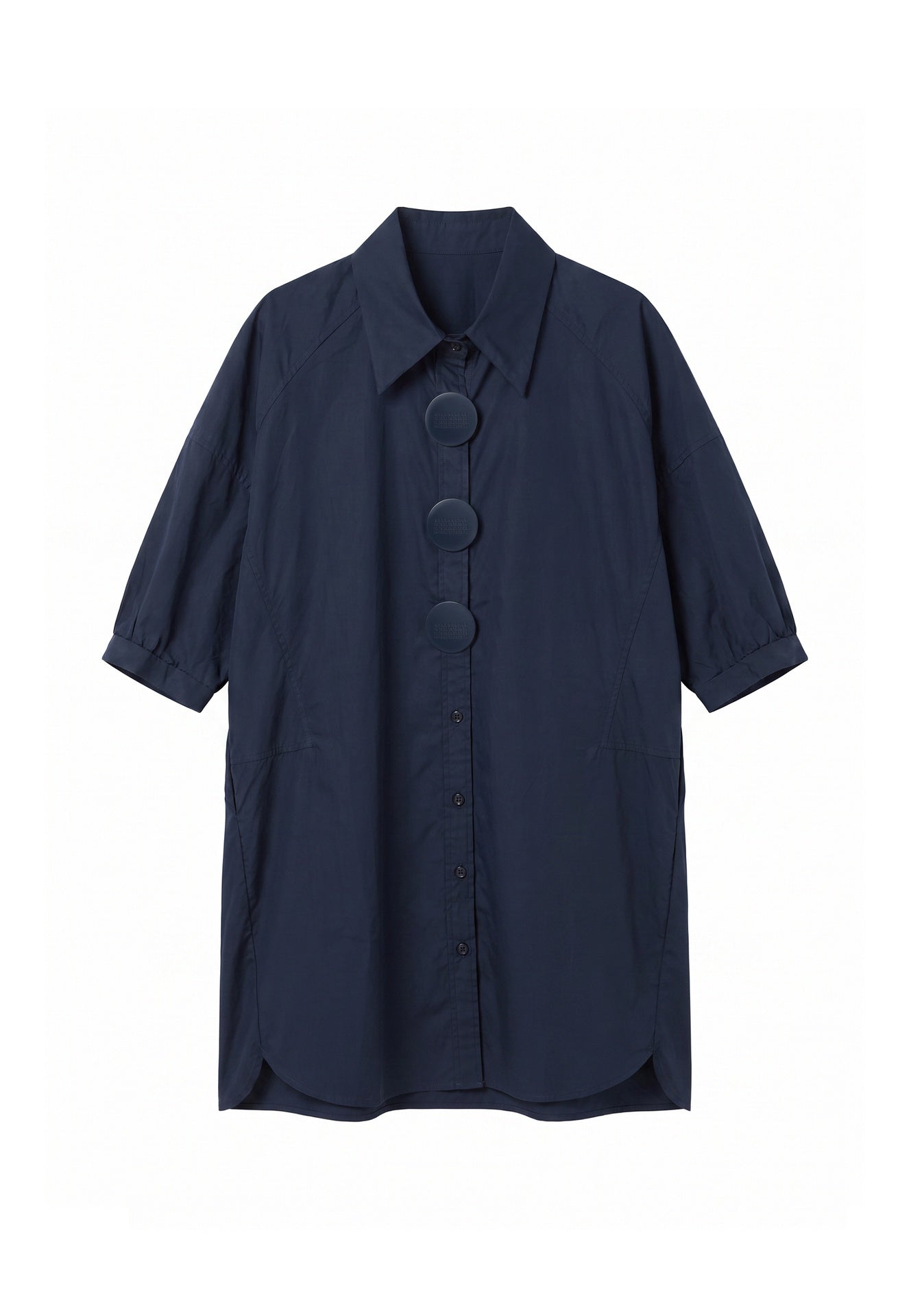 Vestito in Cotone Blu Scuro