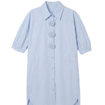 Vestito in Cotone Blu