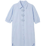 Vestito in Cotone Blu