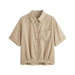 Blusa in 86 Lyocell 14 Poliestere Beige