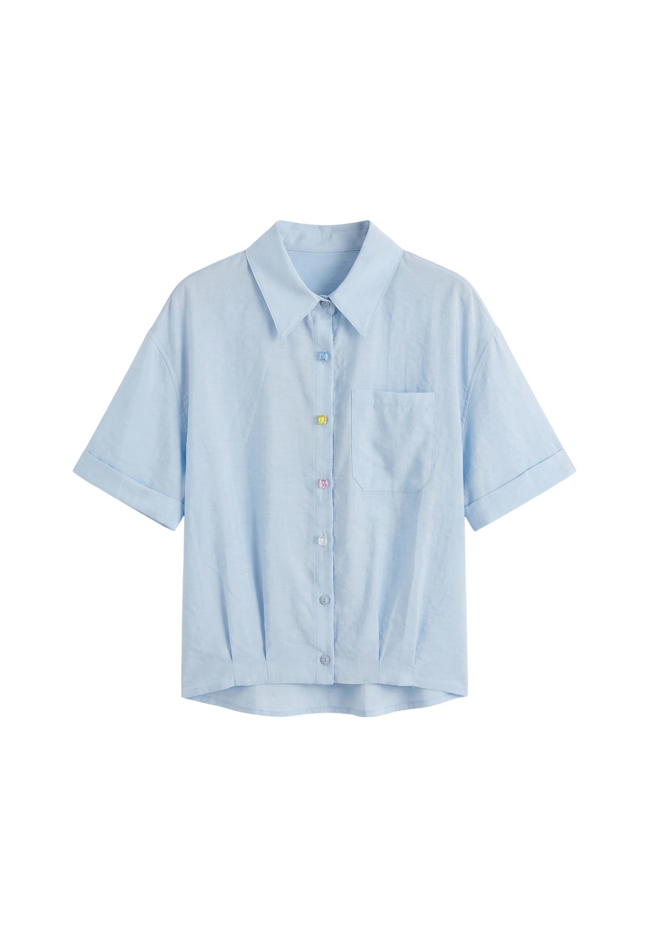 Blusa in 86 Lyocell 14 Poliestere Blu