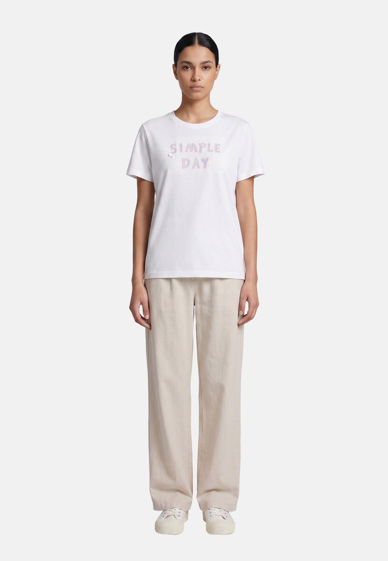 T-shirt in 83,4% Cotone 16,6% Poliammide Blu
