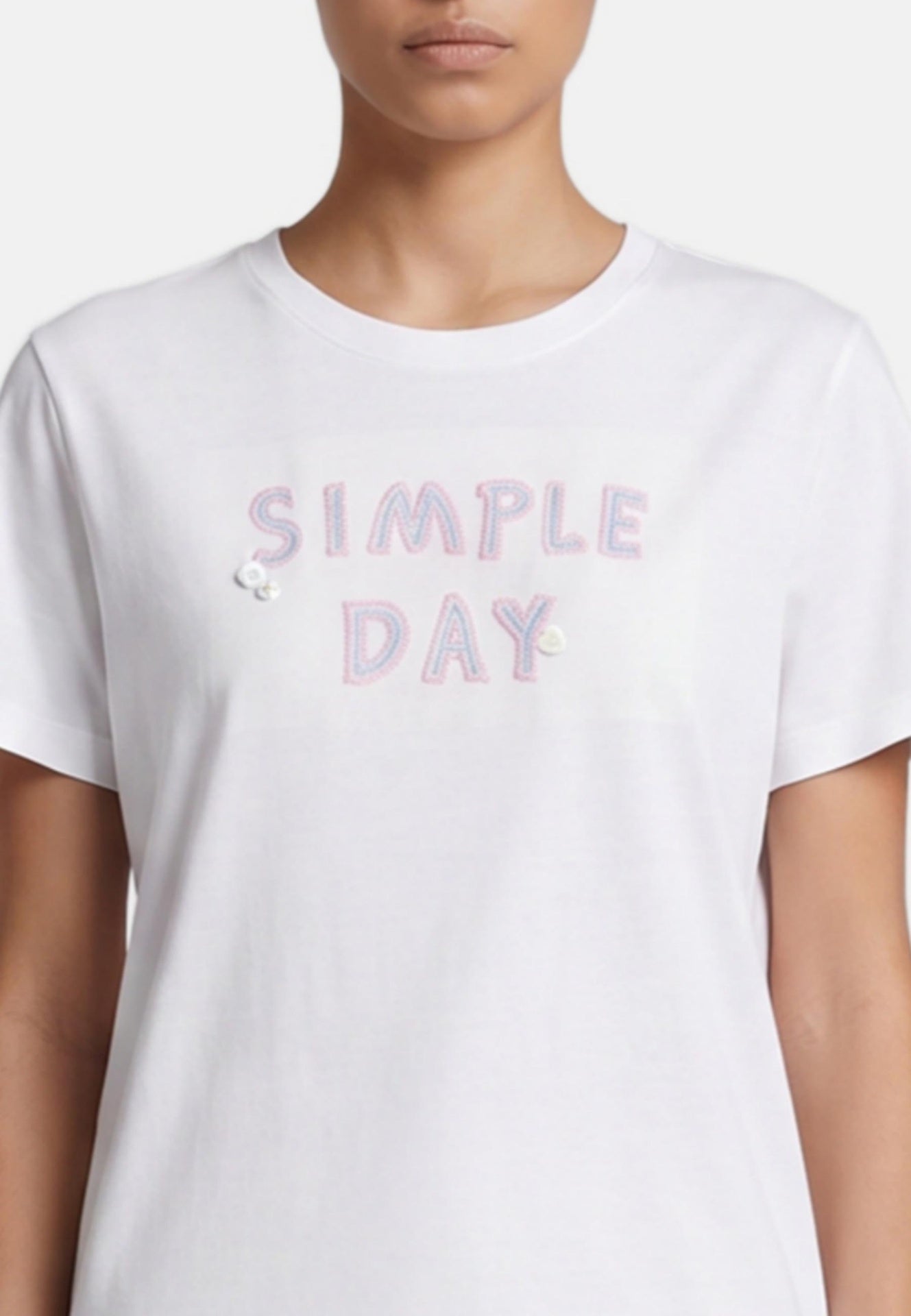 T-shirt in 83,4% Cotone 16,6% Poliammide Blu