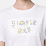 T-shirt in 83,4% Cotone 16,6% Poliammide Giallo