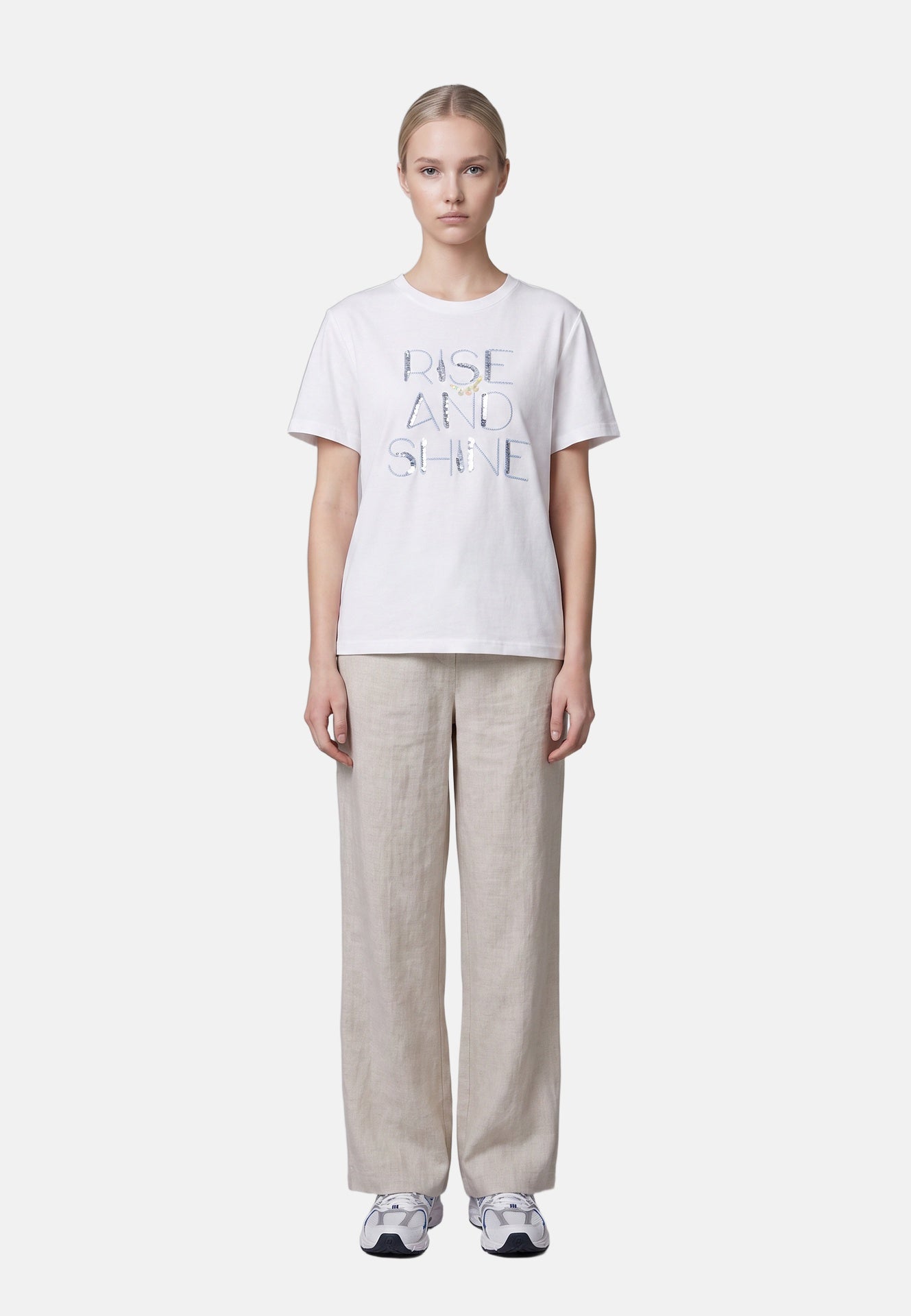 T-shirt in 83,4% Cotone 16,6% Poliammide Blu