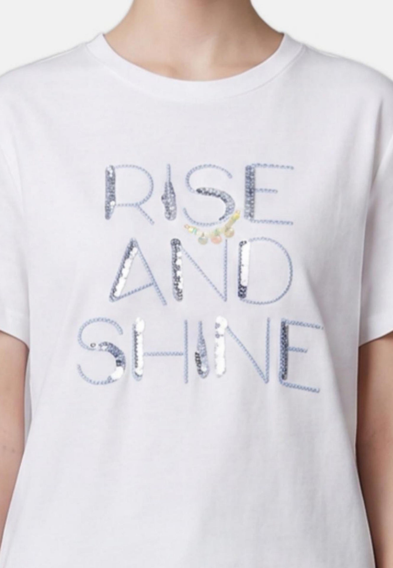 T-shirt in 83,4% Cotone 16,6% Poliammide Blu