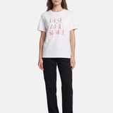 T-shirt in 83,4% Cotone 16,6% Poliammide Rosa