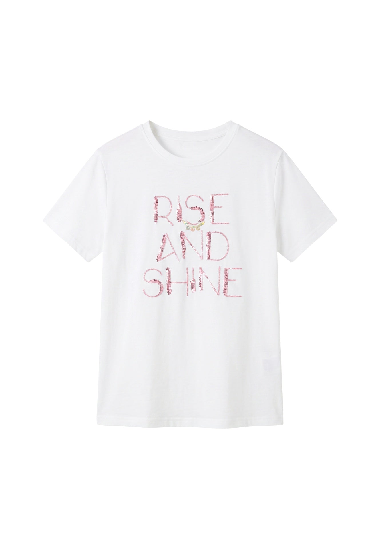 T-shirt in 83,4% Cotone 16,6% Poliammide Rosa