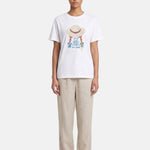 T-shirt in 84% Cotone 16% Elastan Bianco