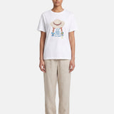 T-shirt in 84% Cotone 16% Elastan Bianco